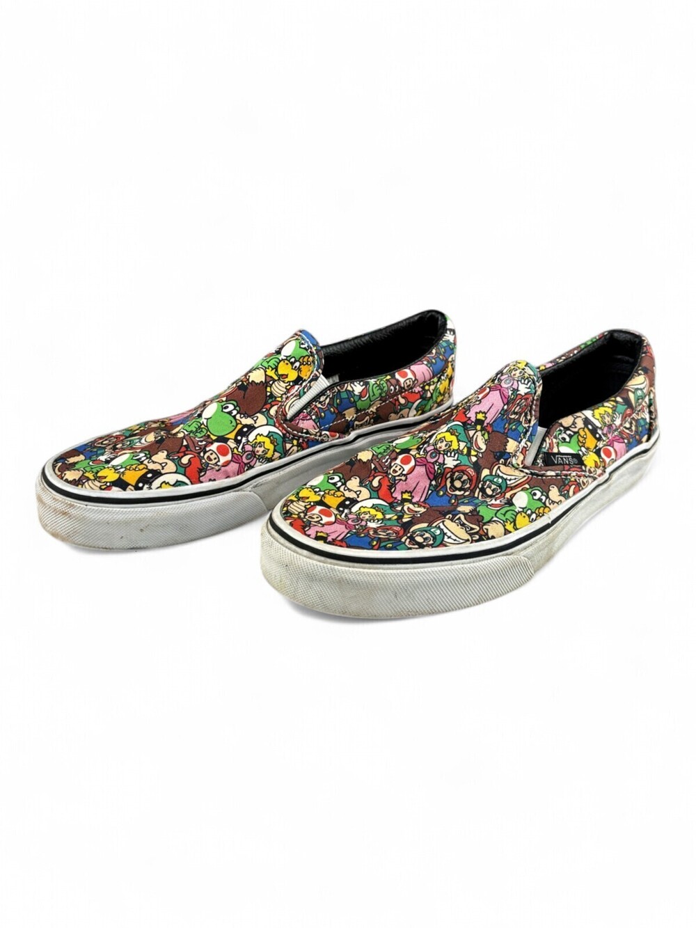 Vans Women's Slip-On Super Mario Graphic Sneakers Size 7.5